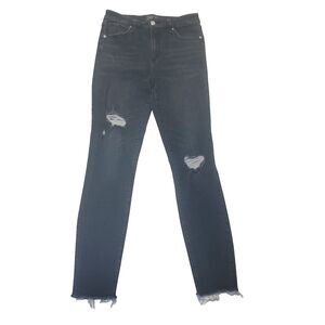 Abercrombie And Fitch High Rise Super Skinny Dark Wash Women's Jeans Size 27/4